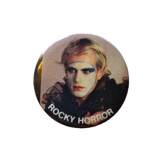 Rocky Horror Picture Show Official Licensed Button Badge Pin 1983 Halloween Glam - Picture 1 of 3